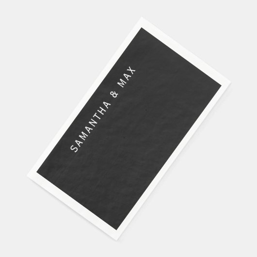 Black Personalized Modern Wedding (コーナー)