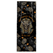 🖤 Black Pharaoh Mummy Gift Bag 🎃👑 ワインギフトバッグ (正面)