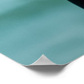 Black photo modern Graduation Party welcome ポスター (角)