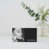 Black Photo Social Media Networking Icons 名刺 (スタンド正面)