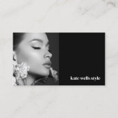 Black Photo Social Media Networking Icons 名刺 (正面)