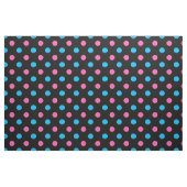 Black Pink Blue Polka Dot Pattern ファブリック (ファットクウォーター)