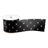 Black & Pink Bow Gift Wrapping サテンリボン (リール)