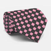 Black & Pink Checkered ネクタイ (ロール)
