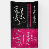 Black Pink Crown Jewelry Consultant retail 横断幕 (縦)