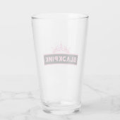 Black Pink Glass Cup タンブラーグラス (裏面)