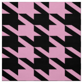 Black & Pink Houndstooth Seamless Pattern ファブリック (見本)