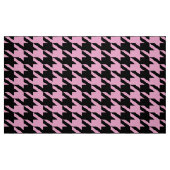 Black & Pink Houndstooth Seamless Pattern ファブリック (ファットクウォーター)