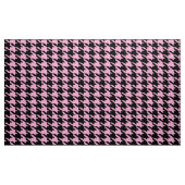 Black & Pink Houndstooth Seamless Pattern ファブリック (ヤード)