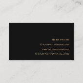 Black Pink Lipstick Makeup Artist MUA Beauty 名刺 (裏面)