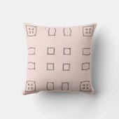 Black Pink Personalized Geometric Minimal Bedding クッション (裏面)
