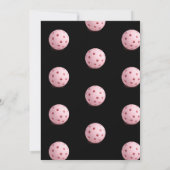 Black & Pink Pickleball 60th Birthdday Party 招待状 (裏面)