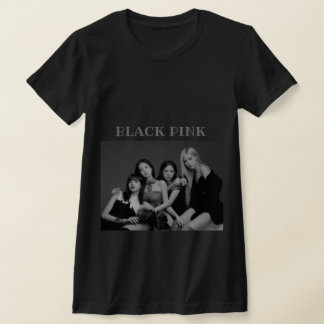 Black pink T shirt Tシャツ
