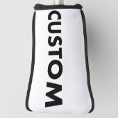 BLACK Piping Custom Golf Putter Headcover Blank ゴルフヘッドカバー (回転90)