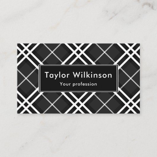 Black Plaid 名刺 (正面)