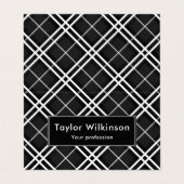 Black Plaid 名刺 (外部フラット)