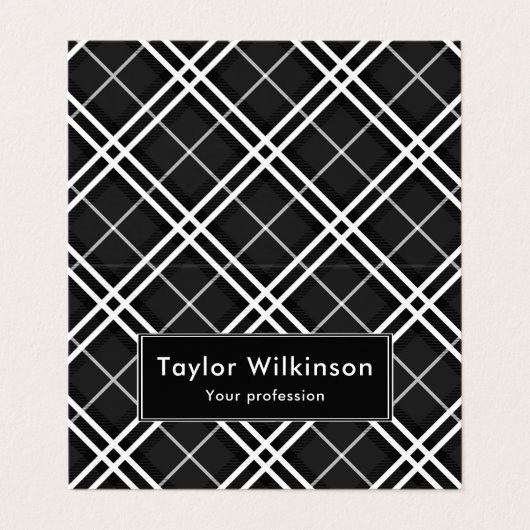 Black Plaid 名刺 (外部フラット)