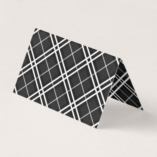Black Plaid 名刺 (裏面)
