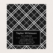 Black Plaid 名刺 (内部フラット)