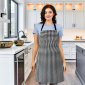 Black Plaid Pattern エプロン