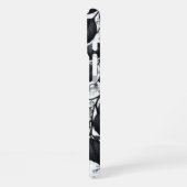 Black Plant Leaves iPhone 16 case iPhoneケース (左側面)