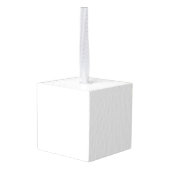 Black Polka Dot Seamless Pattern | Tiny Dots キューブオーナメント (裏面アングル)