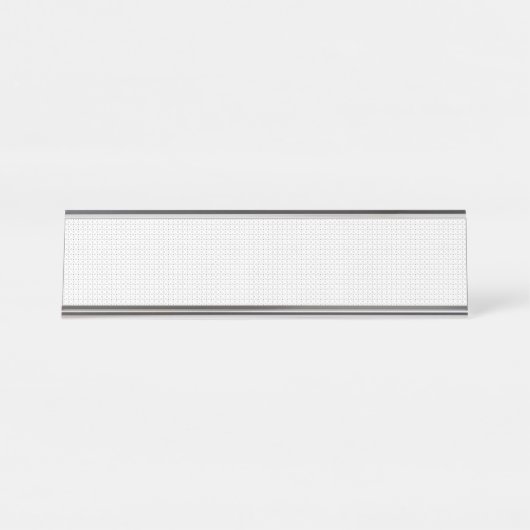 Black Polka Dot Seamless Pattern | Tiny Dots デスクネームプレート (正面)