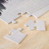 Black Poodle | Dog Watercolor Pet Art ジグソーパズル (側面)