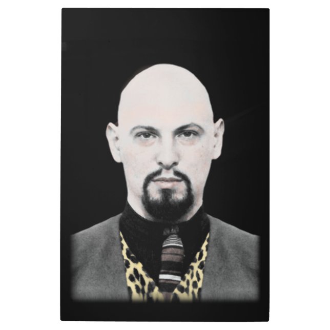 Black Pope on メタルプリント (正面)