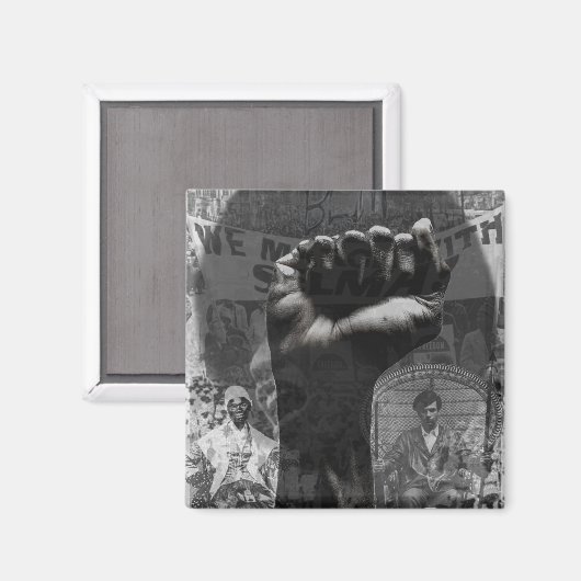 Black Power Montage マグネット (正面/裏面)