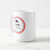 Black Power SHIRLEY CHISHOLM seat at the table  コーヒーマグカップ (正面左)