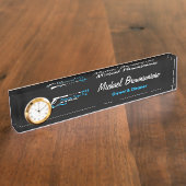 Black Pressure Power Washing デスクネームプレート (側面)