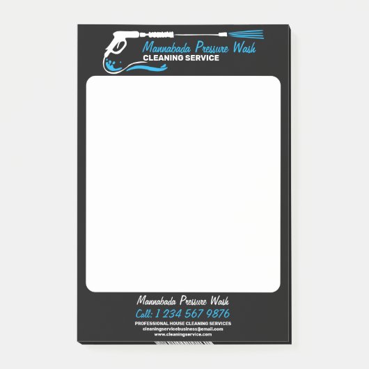 Black Pressure Power Washing Pro Clean ポストイット (正面)
