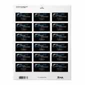 Black Pressure Wash Power Cleaning Service ラベル (フルシート)