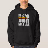 Black Pride African American Black Aunt Matter パーカ (正面)