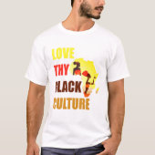 Black Pride African American Black Power Afrocentr Tシャツ (正面)