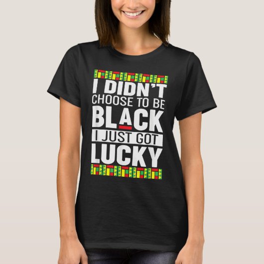 Black Pride  Black History Month Tシャツ (正面)