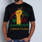 Black Pride freedom Juneteenth  Tシャツ