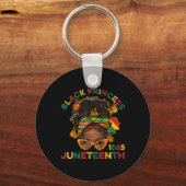 Black Princes Juneteenth 1865 History Month Melani キーホルダー (正面)