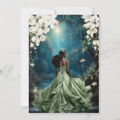 Black Princess and Frog Enchanted Forest Sweet 16 招待状 (裏面)