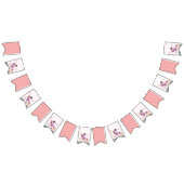 Black Princess Riding Unicorn Bunting Flags バンティングフラッグ (全)