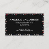 Black Professional Medical Registered Nurse 名刺 (裏面)