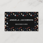 Black Professional Medical Registered Nurse 名刺 (正面)