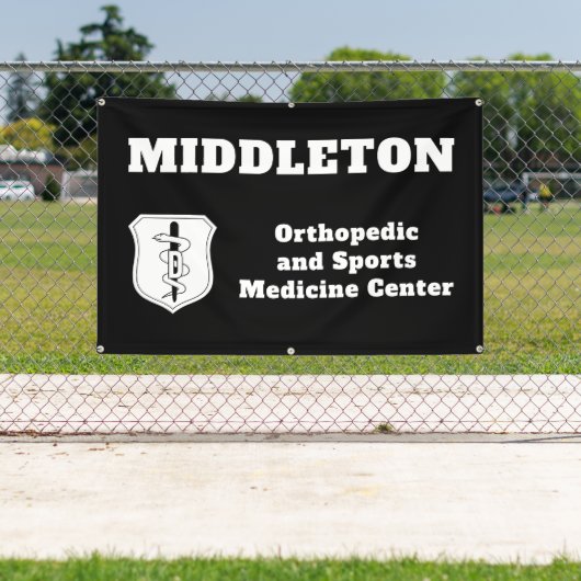 Black Promotional Business Banner with Logo 横断幕 (インサイチュ)