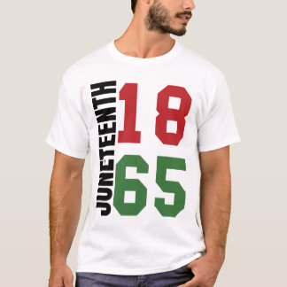 Black Proud African American for Juneteenth 1865 Tシャツ