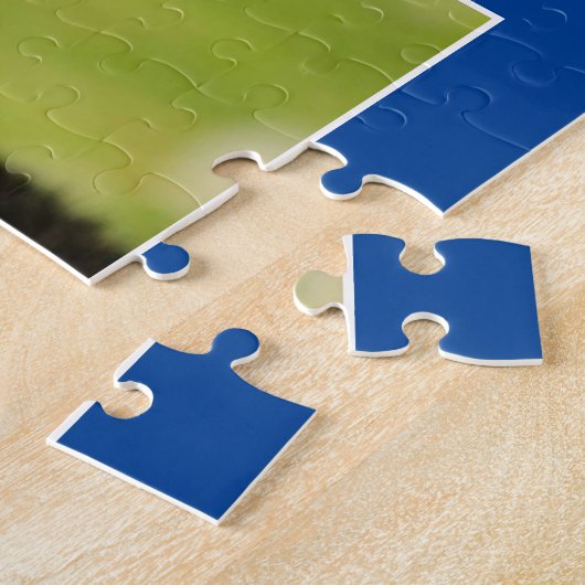 Black Pug Dog Jigsaw Puzzle ジグソーパズル (側面)