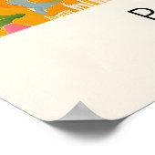 Black Pug in Bathtub Art Print Funny Dog Bathroom ポスター (角)