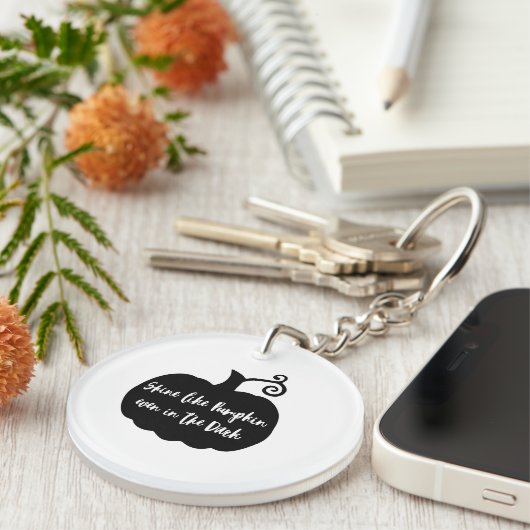 Black Pumpkin Halloween キーホルダー (正面右)