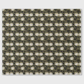 Black Pumpkins Halloween With Faux glitter ラッピングペーパー (フラット)