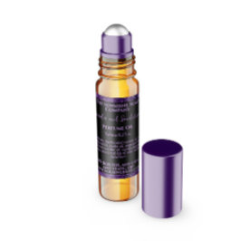 Black & Purple Glitter Perfume Roller Bottle label スクエアシール